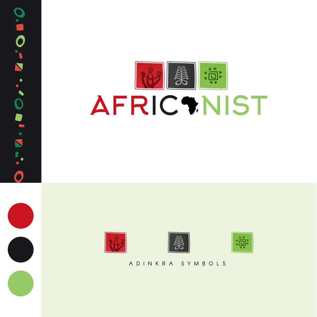 Africanist brand identity application 2