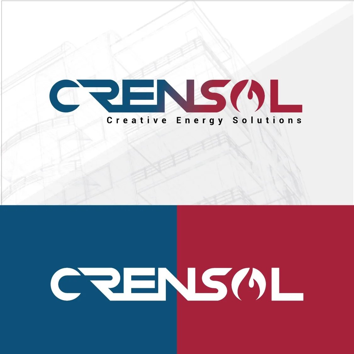 Crensol brand identity application 2