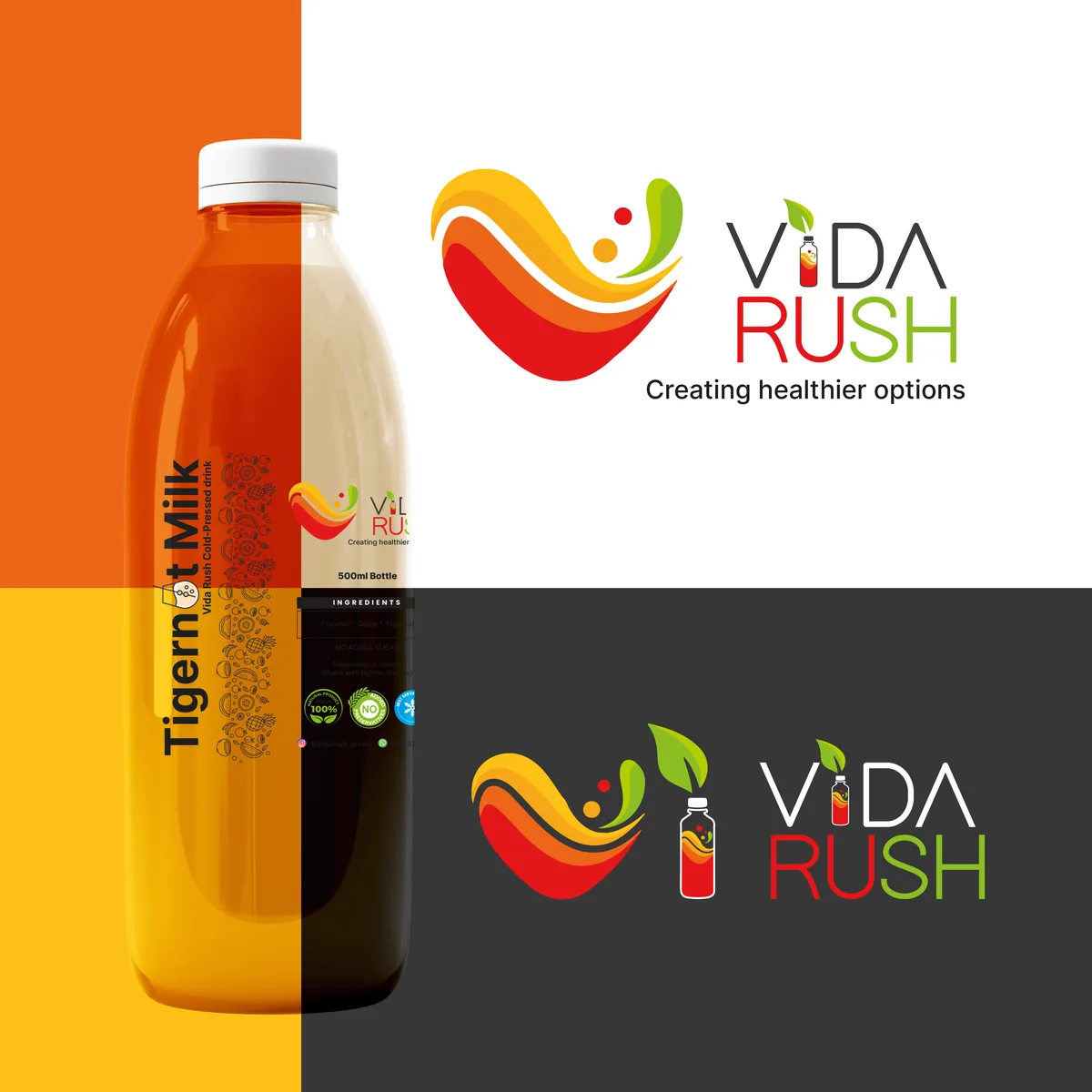 VidaRush brand identity application 2