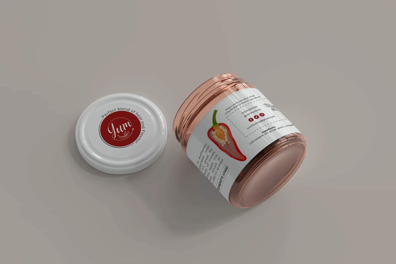 Brand presentation graphic design