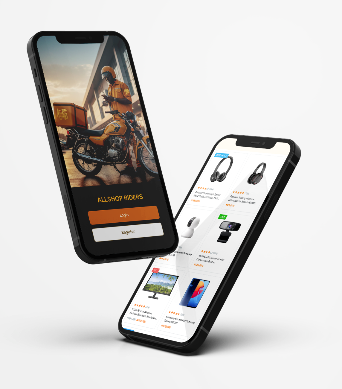Seller, rider and marketplace administration dashboard