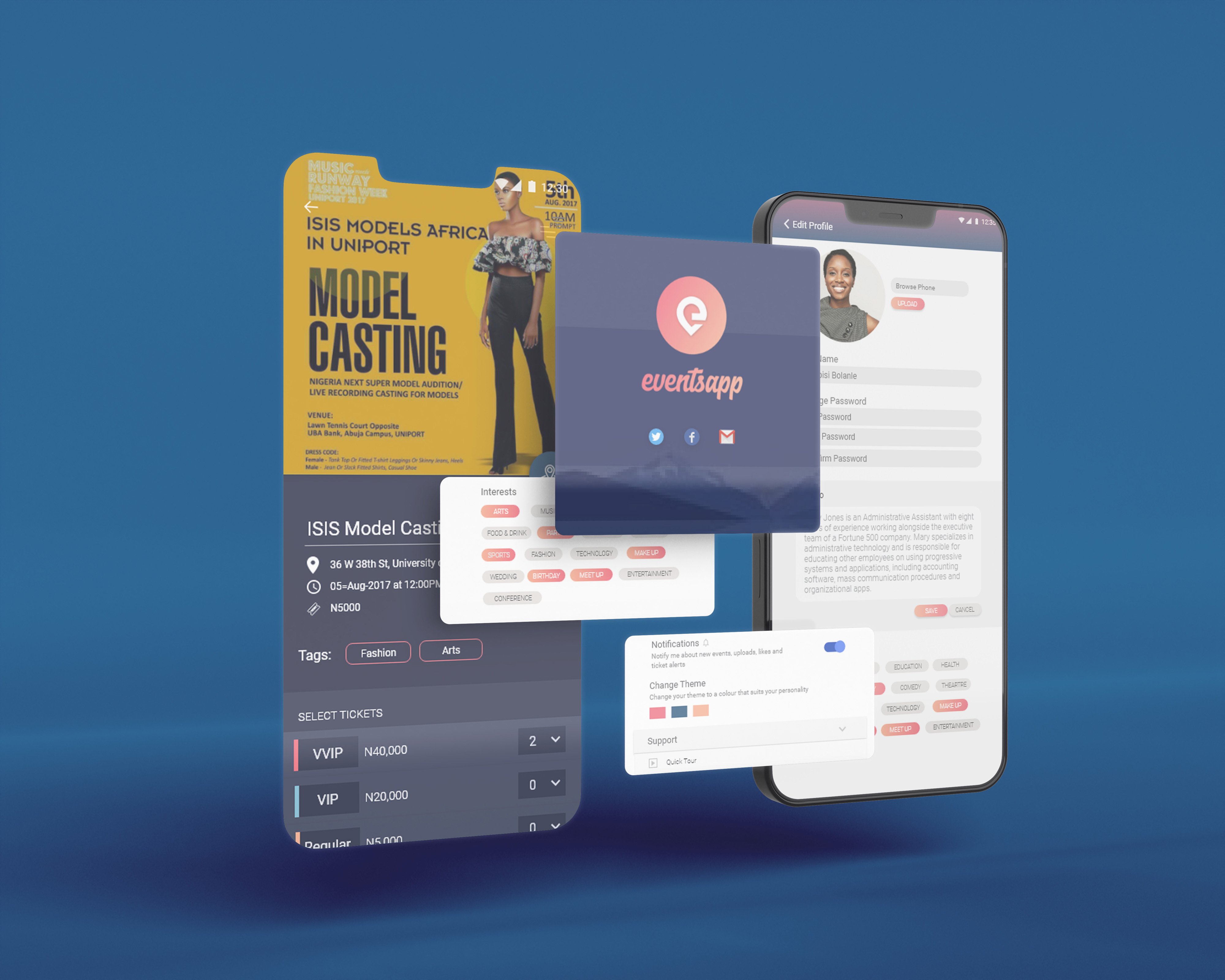 Event App product design thumbnail