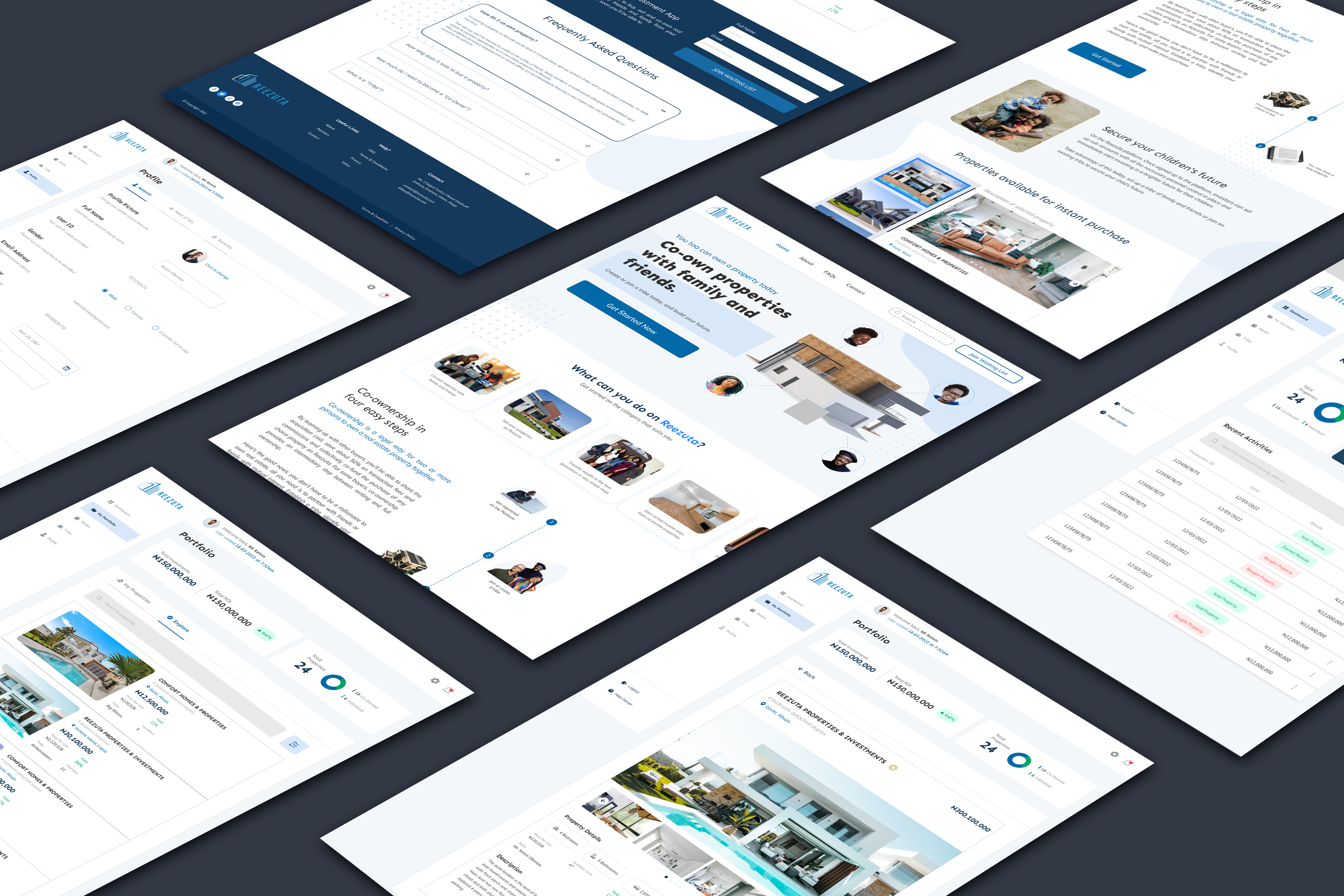 Reez Real Estate product design thumbnail