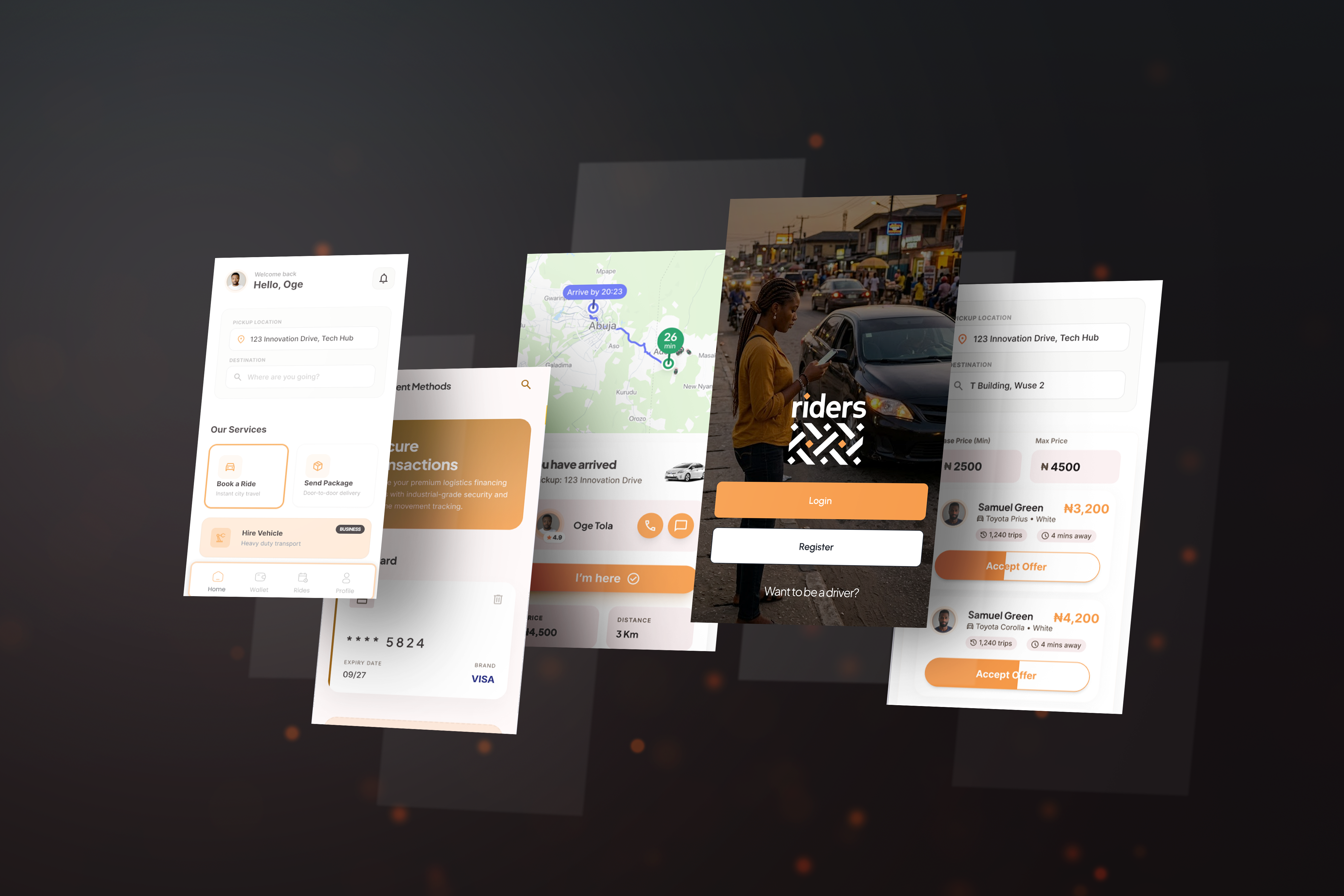 Logistics operations and administration dashboard