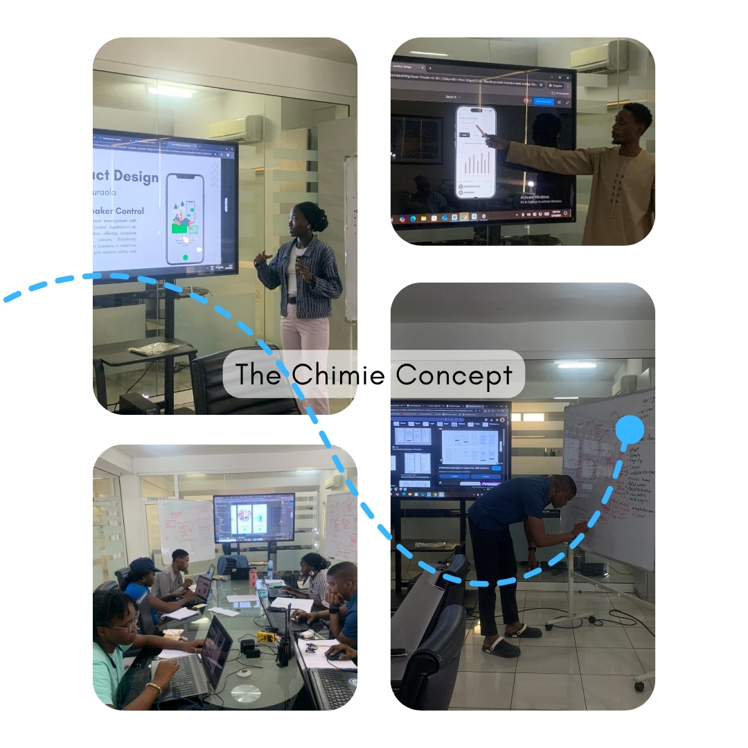 Product design training collage with learners presenting and collaborating